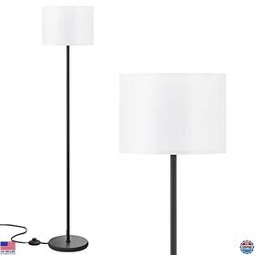 Abm-1868 Visit The Ambimall Store Modern Floor Lamp 60 Inch With White Shade And Foot Pedal Switch For Home Office