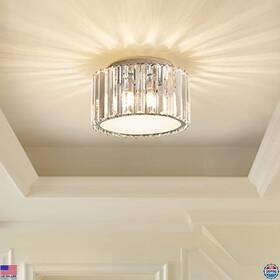 Visit The Buxvrcs Store 767089492781 Modern Crystal Flush Mount Ceiling Light Mini Chandelier For Hallway Bedroom