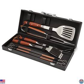 Cgs-2010 Visit The Cuisinart Store 10-piece Bbq Grilling Set - Stainless Steel Tools With Storage Tote