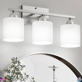 Ab-vanity-zx-3y Visit The Dekang Store Brushed Nickel 3-light Bathroom Vanity Lights Modern Wall Sconces 18 Inch