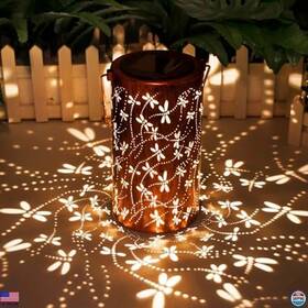Rc-dl1003 Visit The Dibieecn Store Solar Lanterns For Outdoor Dragonfly Metal Decor Waterproof Led Garden Light