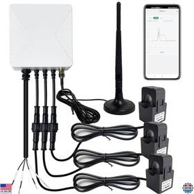 321-02 Visit The Edgeant Store Energy Monitor With 3x 200a Sensors Real-time Wifi Power Tracking And Control