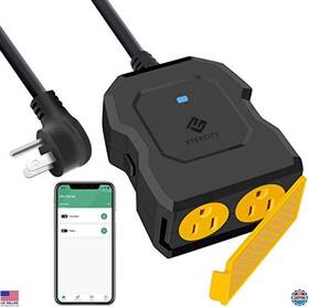 Eso15-tb Visit The Etekcity Store Outdoor Smart Wifi Plug 2 Sockets And Google Home Compatible Waterproof