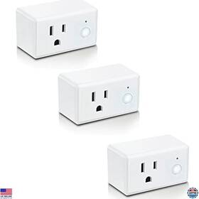 Visit The Feit Electric Store 1368338plug/wifi Smart Wifi Plug For And Google Home - 3 Pack Indoor Outlet Adapters