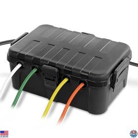 B09nlw5hmx Visit The Flemoon Store Large Outdoor Electrical Box Ip54 Waterproof Extension Cord Cover Black