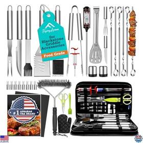 Shgz34 Visit The Flying Apsaras Store Usa 34pcs For Blackstone Griddle Accessories 16 Inches Heavy Duty Bbq