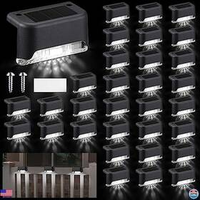 Hod-geelin-055 Visit The Geelin Store 32 Pcs Waterproof Led Solar Deck Lights For Stairs Patio Garden Pathway