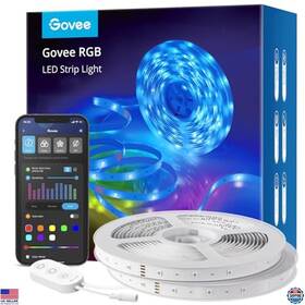 H614e Visit The Govee Store 100ft Led Strip Lights Wifi Rgb Music Sync 64 Modes Indoor Home Decor