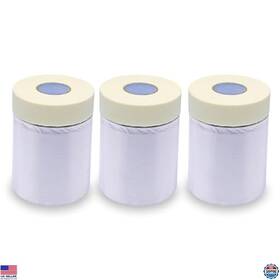 B0db5x76f9 Visit The Lichamp Store Pre-taped Masking Film 22 Inch X 30 Yards 3 Rolls Painters Plastic Covering