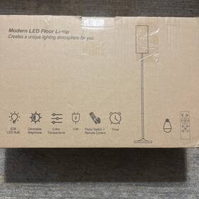 Lk-f3-rf Visit The Luckystyle Store Dimmable Led Floor Lamp With Remote Foot Switch Custom Color Black 12w