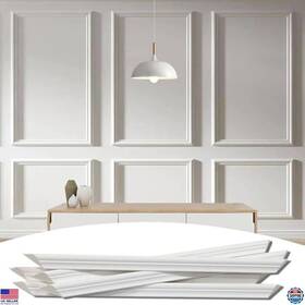 6-frame Visit The Lunghaa Store Pjk-4 Wainscoting Molding Kit Pre-cut Chair Rail Trim For Home D Cor