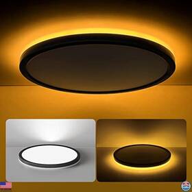 Ls-cl-g2-24w-dim-bk Visit The Matane Store 12 Inch Led Flush Mount Ceiling Light Dimmable 24w 2400lm 3 Color Options Black