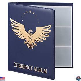 Mu-qbc90 Visit The Mudor Store Premium Pu World Currency Collection Album 90 Pockets For Dollar Bills
