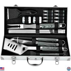 Gb-a06 Visit The Romanticist Store 20pcs Heavy Duty Bbq Grill Tool Set In Case - Very Best