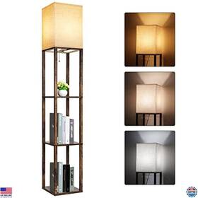 B09f9b3bcy Visit The Runtop Store Modern Floor Lamp With Shelves 3 Color Temperatures Narrow Corner Design