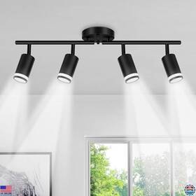 Btcl-4l Visit The Spiglamm Store 4-light Semi Flush Mount Ceiling Light Black Adjustable Track Fixture