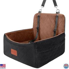 Woxfbl01 Visit The Wooaidagg Store Small Dog Car Seat Under 30lbs Soft Memory Foam Washable Anti-slip 2 Pockets