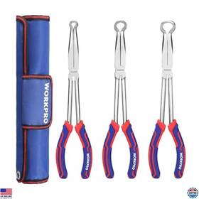 B0d2nqn2pw Visit The Workpro Store 3pcs Long Reach Hose Gripping Pliers Set 5/16 Inch -3/4 Dia Serrated Jaws