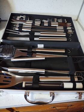 032us Vonhaus 24 Piece Stainless Steel Bbq Tool Set With Aluminum Case
