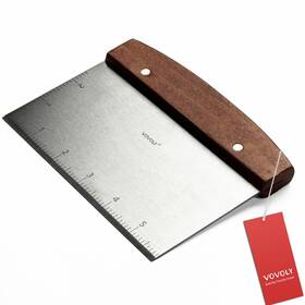 Vo-5-00222 Vovoly Multipurpose Bench Scraper Kitchen Utensil For Flat Top Griddle Dough Scrape