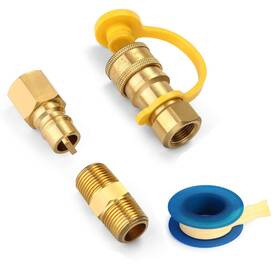 Wadeo 778836688975 3/8 Inch Quick Connect Fittings For Natural Gas And Propane Applications