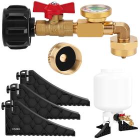 Gbv001 Wadeo Propane Refill Adapter Kit With Cylinder Stand Base Bottle R