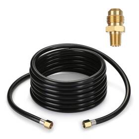 Hg0071-mdus Wadeo 20 Ft High Pressure Propane Hose With Both 3/8 Inch Female Flare And A Pipe F