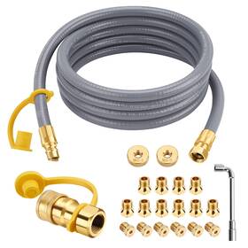 Hg0275 Wadeo 5249 Propane To Natural Gas Conversion Kit 10ft 3/8 Inch Hose With Q