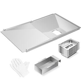 Jyp-001 Wanchao Grease Tray With Catch Pan And Foil Liner Adjustable Drip For 3/4/5 Gas