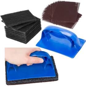 Clngrid786 Weavura 31 Pieces Grill And Griddle Cleaning Kit With Screen/pad Holder 10 Polish Pa