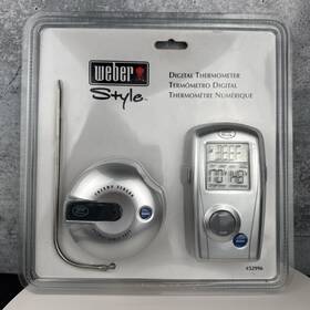 32908 Weber 077924052835 New Sealed Style Digital Thermometer With Easy To Use Remote System