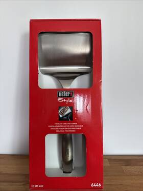 6446 Weber 077924075001 Style Stainless Steel Grilling Spatula 18 Inch Fish Turner New