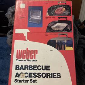 Weber 077924088018 1980 Famous Grill Barbecue Accessories Starter Kit #8801 Cib