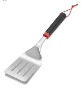 6318 Weber 077924159619 Grill Bbq Spatula Black Stainless Steel Ergonomic Comfort Handle