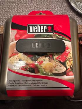 Weber 077924193613 New Large Basting Dome Cover Accessory For Grills And Blackstone Griddles