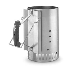 Weber 313103175170 Charcoal Starter Lighter Can Fire Grill Bin Grate Handle Steel Chimney New