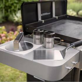 3400061 Weber Griddle Smashed Burger Set Stainless Steel