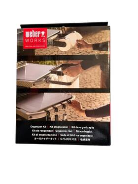 3400106 Weber Works Grill Organizer Kit Trash Bbq Tool Hooks Read Description
