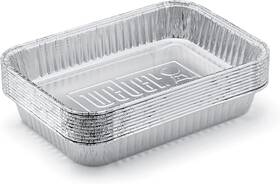 Weber 445037287285 Aluminum Drip Pans 7.5 X 5 Inch Set Of 10