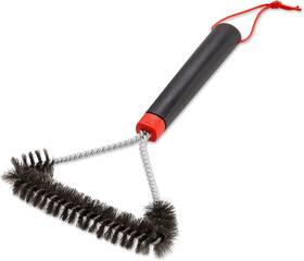 6277 Weber 12 Inch Three-sided Grill Brush - 6.68 L X 1.38 W 12.3 H Black/silver New