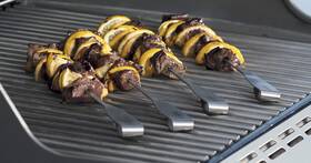 6726 Weber Style Skewer Set Model Stainless Steel 4 Skewers New Htf Home Depot