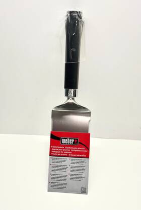 6779 Weber Nwt Stainless Steel Black And Silver Grill Griddle Spatula No-slip Grip