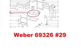 69326 Weber Genesis Ii Gas Grill Mid Catch Pan Holder Factory Oem Part