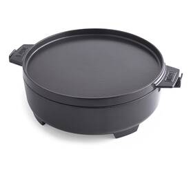 8859 Weber Sale Dutch Oven Duo 7.25-quart Cast Iron - 100% Authentic