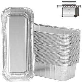 Us-hl417-40 Webroil 40 Packs 6498 6417 Grease Catcher Pans For Weber Genesis Ii 400& 600 Aluminu