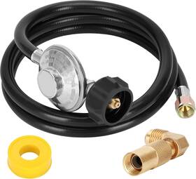 Well1314 788416253981 5 Feet Propane Regulator And Hose With Elbow Adaptor For Blackstone 17 Inch 22