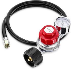 Wt254 Welltop 4ft Propane Hose With Regulator High Pressure 0-30 Psi Qcc1