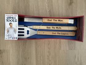 Wenco 694202282243 Sale New Bbq Grill Tool Set Solid Wood- 3 Pieces