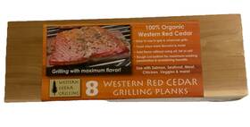Western 758317904473 Red Cedar Grilling Planks For Salmon Beef Veggies 8 Pack