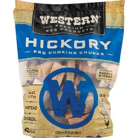 Western 78155 500 Cu. Inch Hickory Wood Smoking Chunks 078342781550